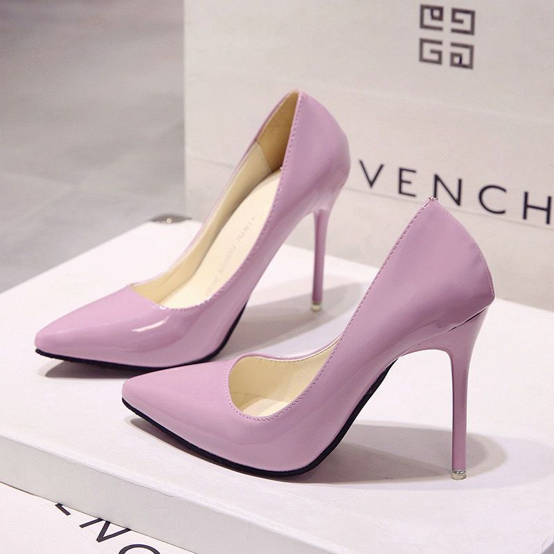 Non-fatiguing Soft-soled Mid-heel Pointed-toe High Heels foto 5