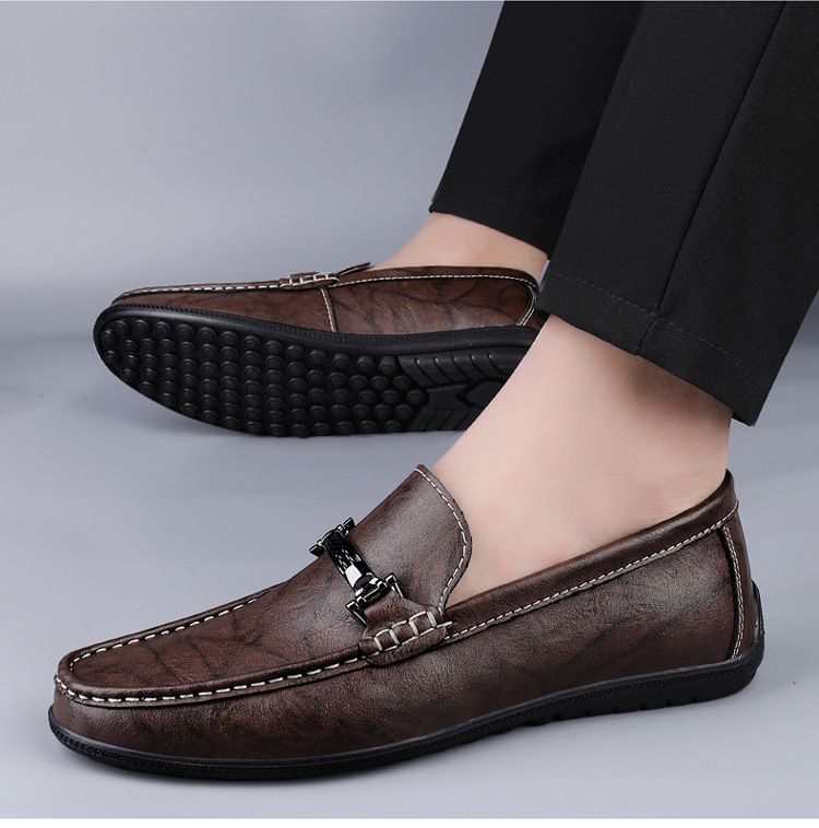 Men's Plus Size Genuine Leather Breathable Shoes foto 3