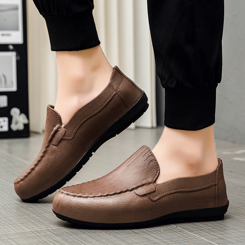 Thick Bottom Wear-resistant Height Increasing Work Chef Men's Outdoor Wear New Antiskid Shoes foto 2