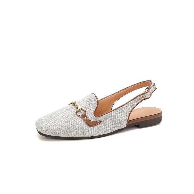Women's Korean-style Fashion Closed Toe Casual Metal Chain Sandals foto 4