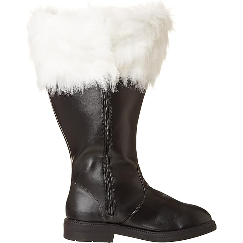 Christmas Old Man Boots White Plush Halloween foto 3