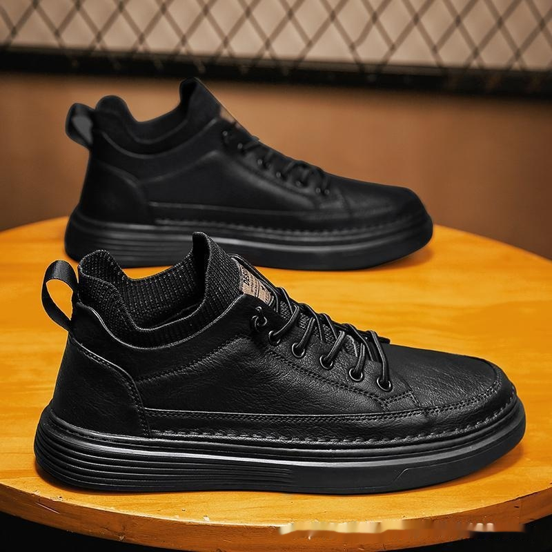 Men's Black Non-slip Wear-resistant And Lightweight Sneakers All-matching Sports foto 3