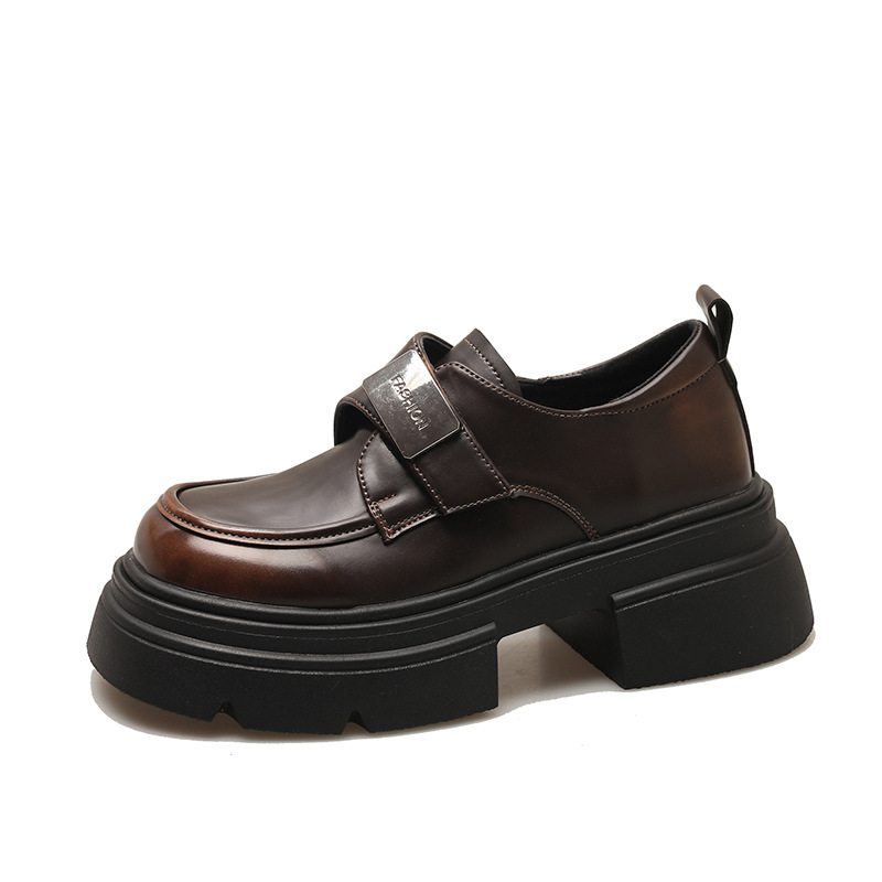 Fashion Metal Buckle Small Leather Shoes foto 5
