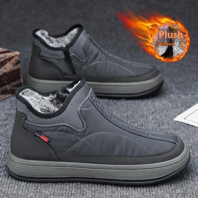 Men's Plus Velvet Soft Bottom Middle-aged And Elderly Warm Cold-resistant Casual Shoes foto 3