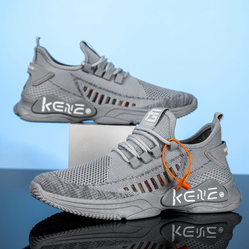 Plus Size Men's Sports Mesh Surface Soft Bottom Breathable Casual Shoes foto 5