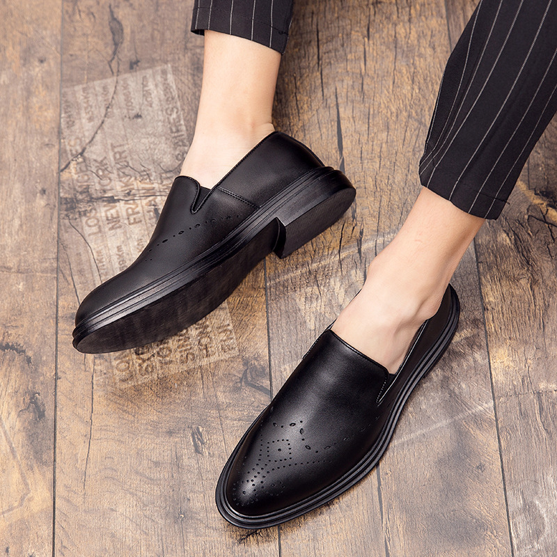 Big Size Men's Leather Shoes Slip-on Loafers foto 5