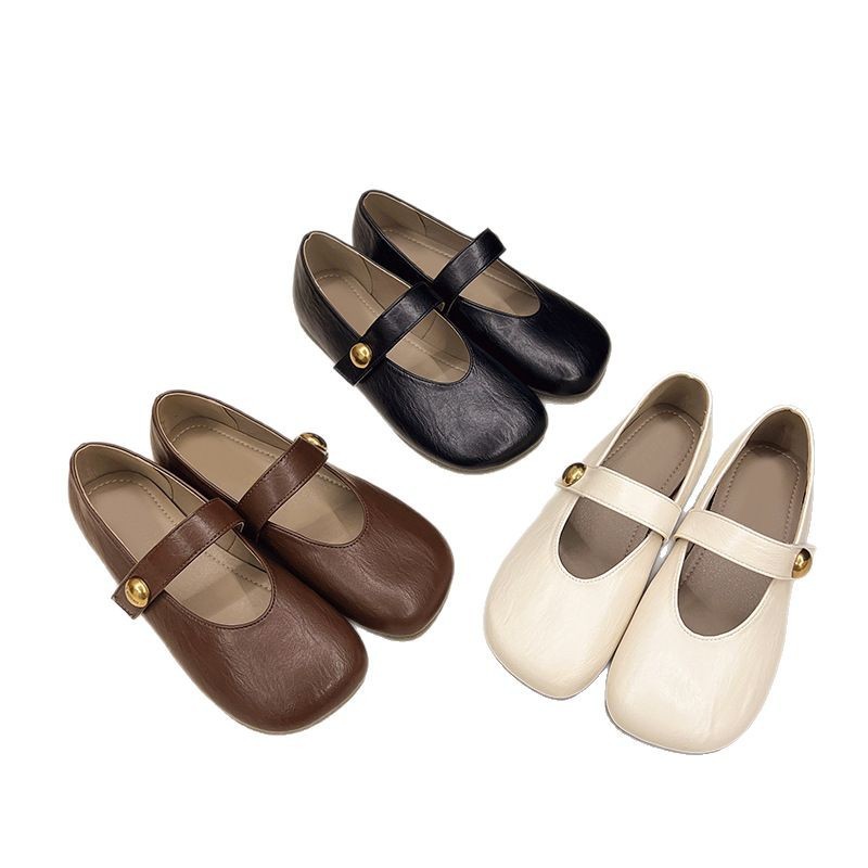 Women's Buckle Casual Leather Shoes Soft Bottom Pumps foto 5