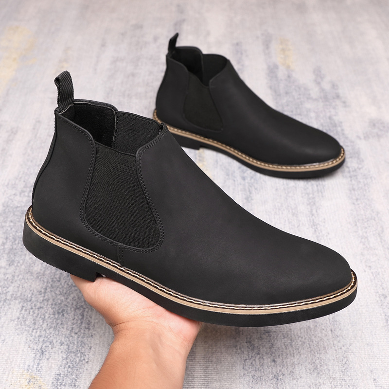 Frosted Martin Boots British Pointed Trendy All-match foto 2