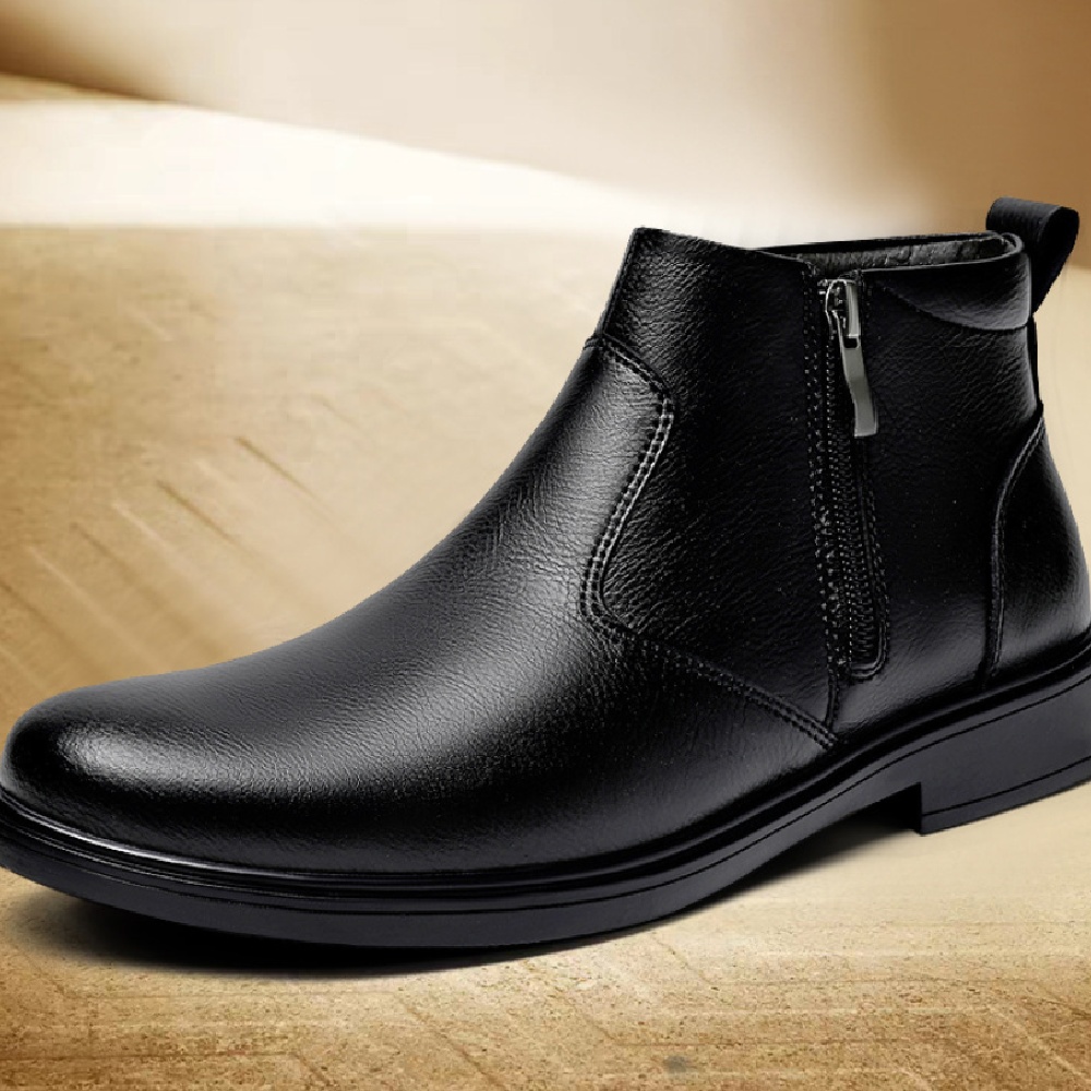 Men's Cowhide Leather Martin Boots foto 2