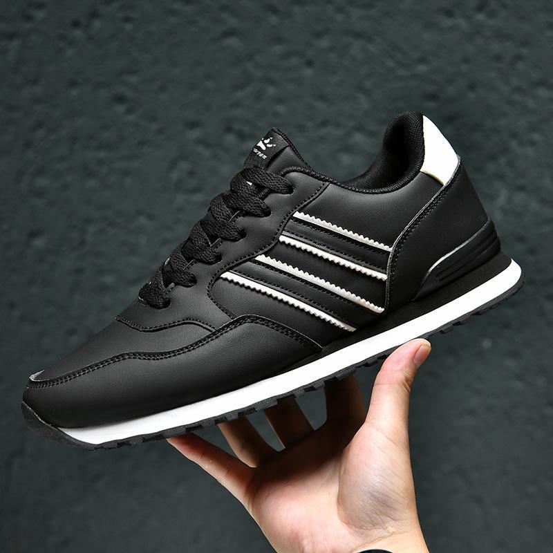 Leather Men's Casual And Lightweight Running Sports Shoes foto 5