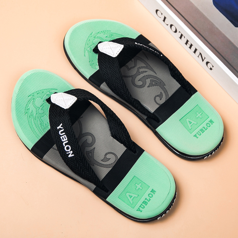 EVA Non-slip Deodorant Beach Men's Flip-flops foto 3