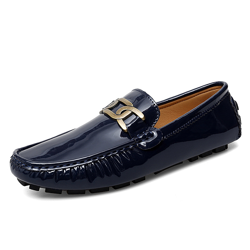 Spring Men's Patent Leather Glossy Gommino Women foto 2