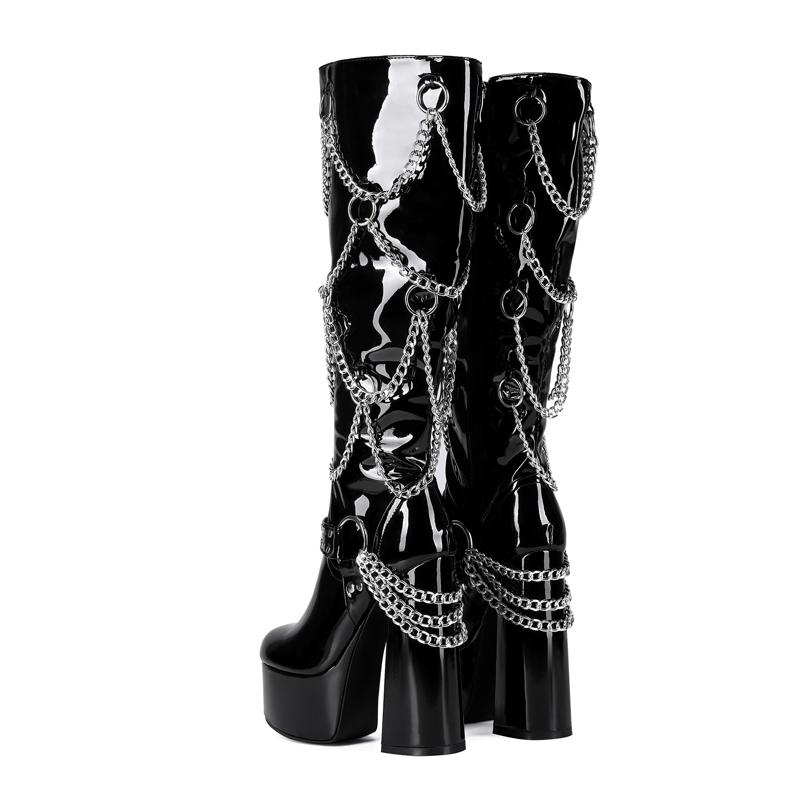 Extra-thick High Heel Plus-size Thigh-high Boots For Women foto 2