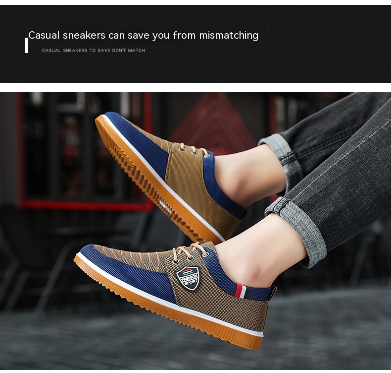 Plus Size Old Beijing Cloth Shoes Lace Up Casual foto 5