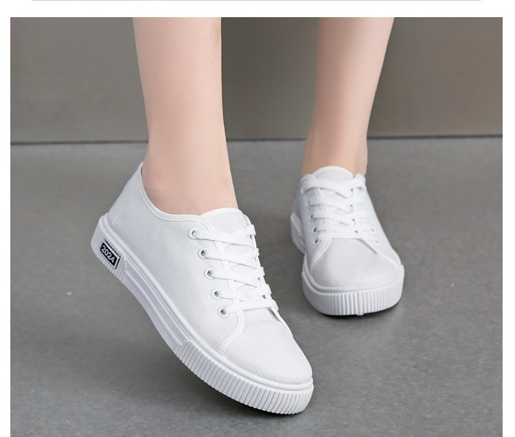 White Shoes Korean Style Soft Bottom Non-slip Breathable foto 2
