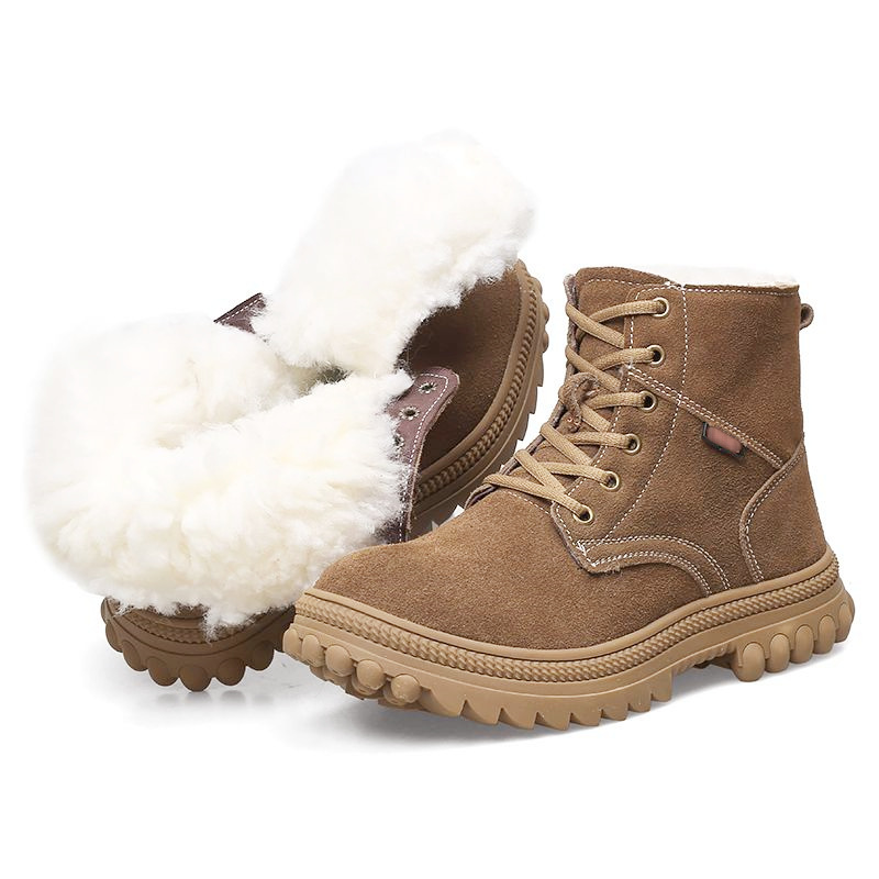 Non-slip Comfortable Wear-resistant Snow Boots Wool Boots foto 5