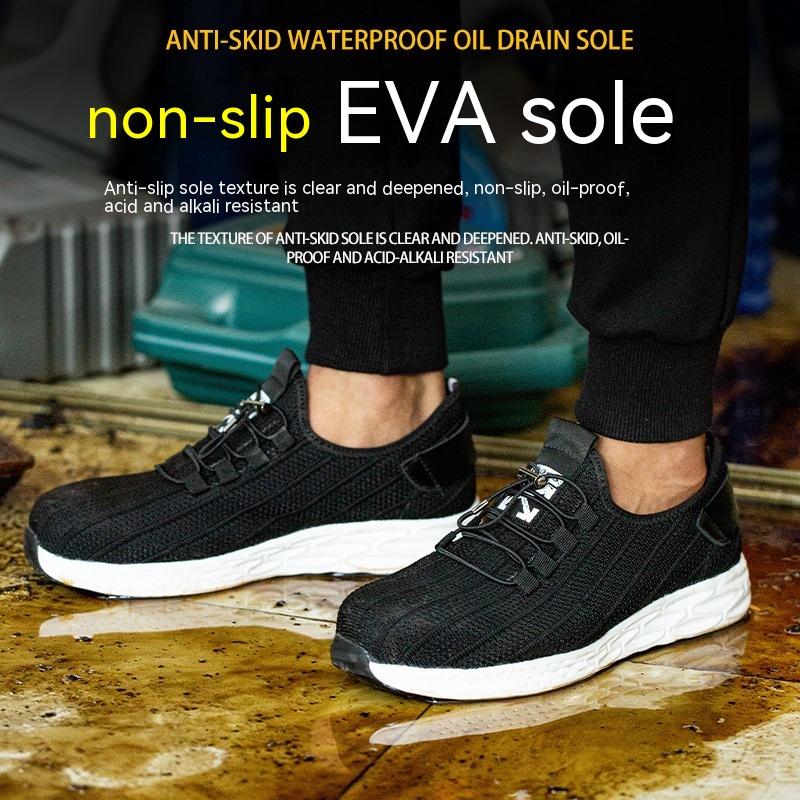 Four Seasons Low Top Anti-smashing And Anti-penetration Steel Toe Cap Safety Shoes foto 3