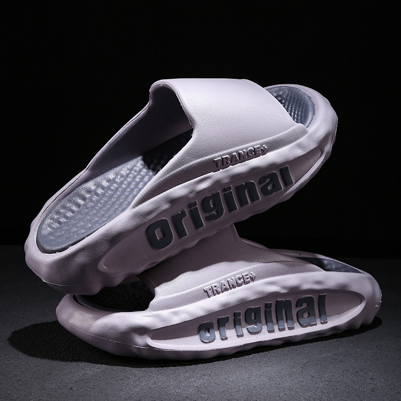 Men's Slippers Thick Bottom For Outdoors Trendy Non-slip Wear-resistant foto 2