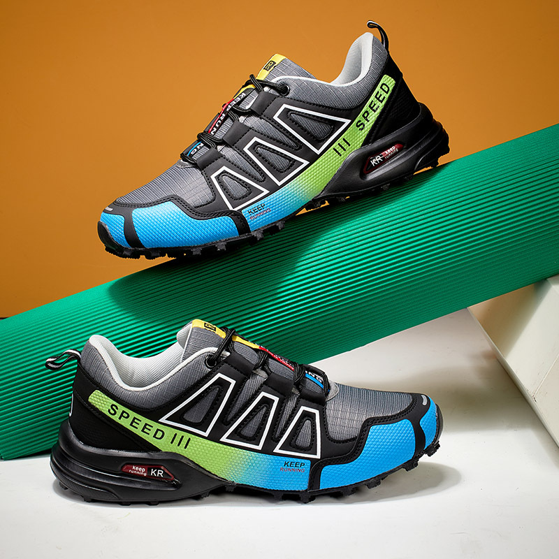 Summer Hiking Shoes Outdoor Shoes Men's Super Lightweight Breathable Shock Absorption Off-road Trekking Shoes foto 4