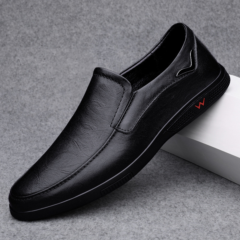 Large-size Mens Leather Shoes Trendy British Style foto 4
