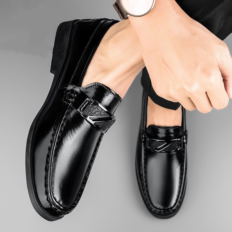 Genuine Bottom Soft Surface Height Increasing Insole Cowhide Business Leather Shoes foto 2
