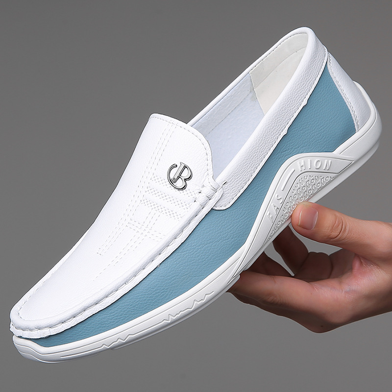 Summer Men's Casual Leather Shoes foto 2