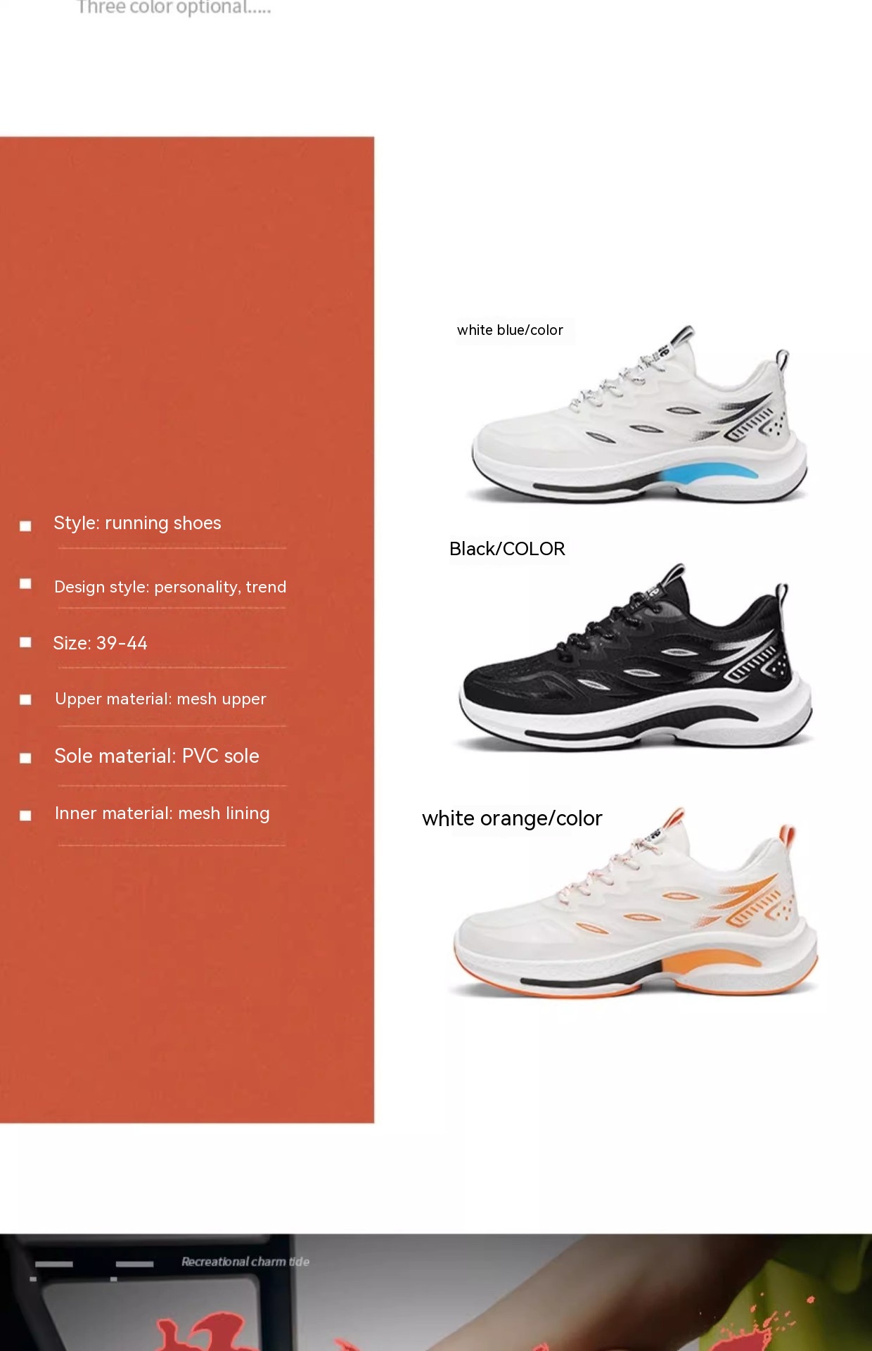 Fly Woven Mesh Running Men's Shock-absorbing Super Light Casual Trendy Shoes foto 5