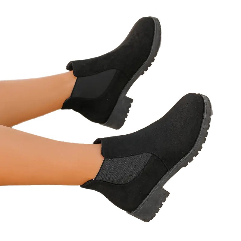 Women's Ankle Boots Suede Hight Increasing Martin Boots foto 5