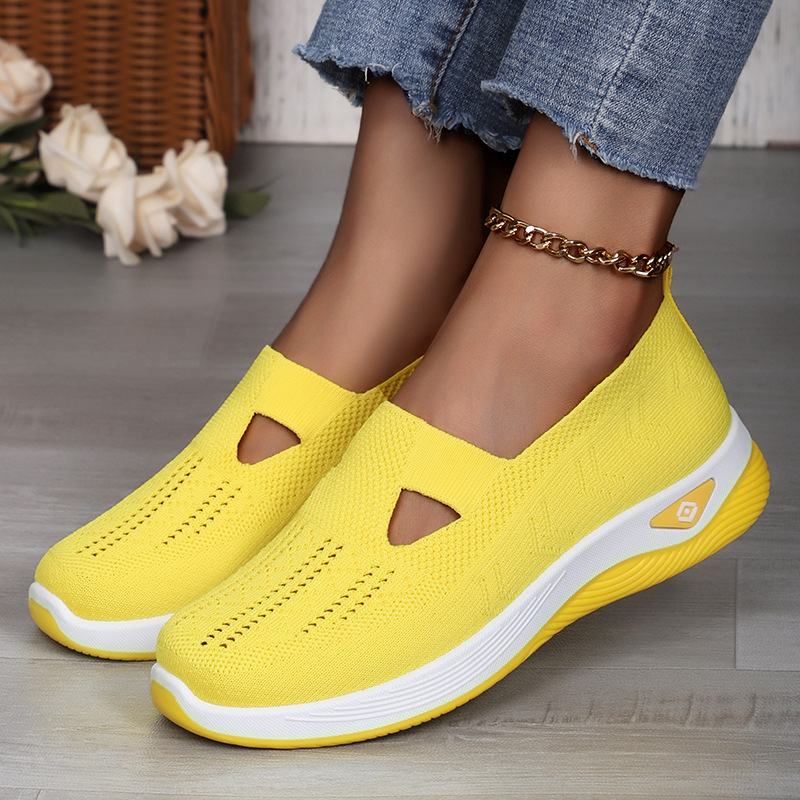 Womens Casual Flyknit Breathable Shoes foto 3