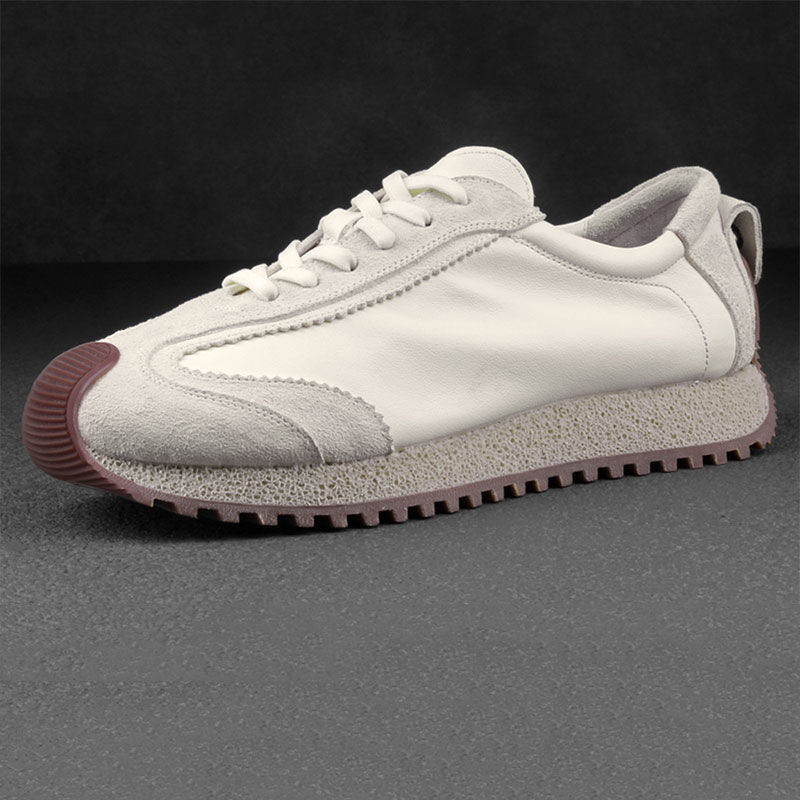 Vintage Soft Bottom Men's Sports Casual White Shoes foto 3