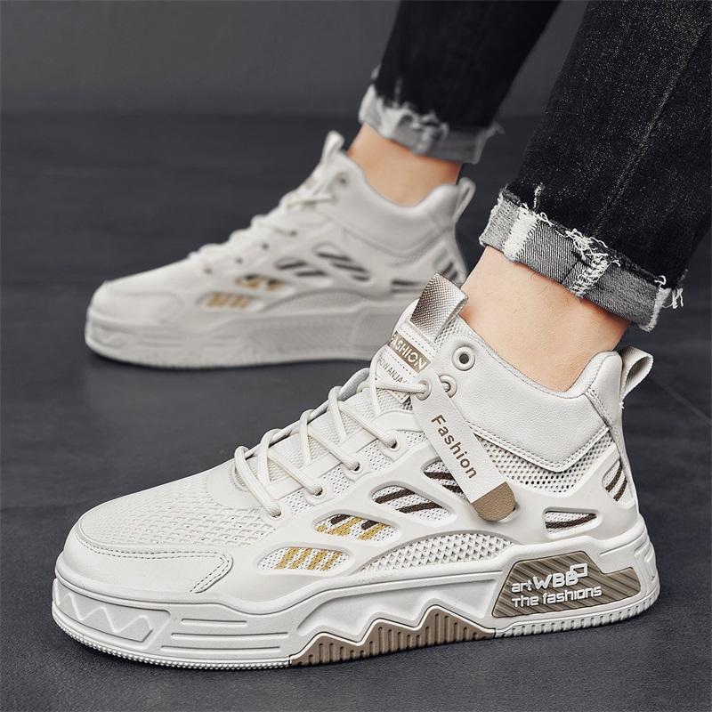 Breathable Mesh Casual High-top Chunky-soled Sneakers foto 4