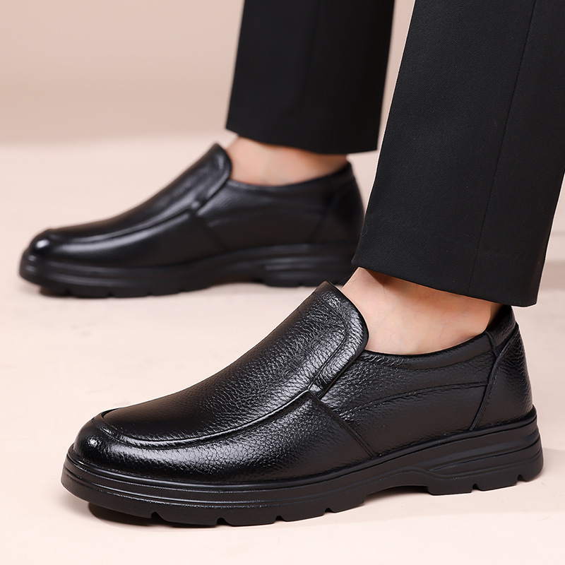 Men's Genuine Leather Lace-up Business Casual Shoes foto 5
