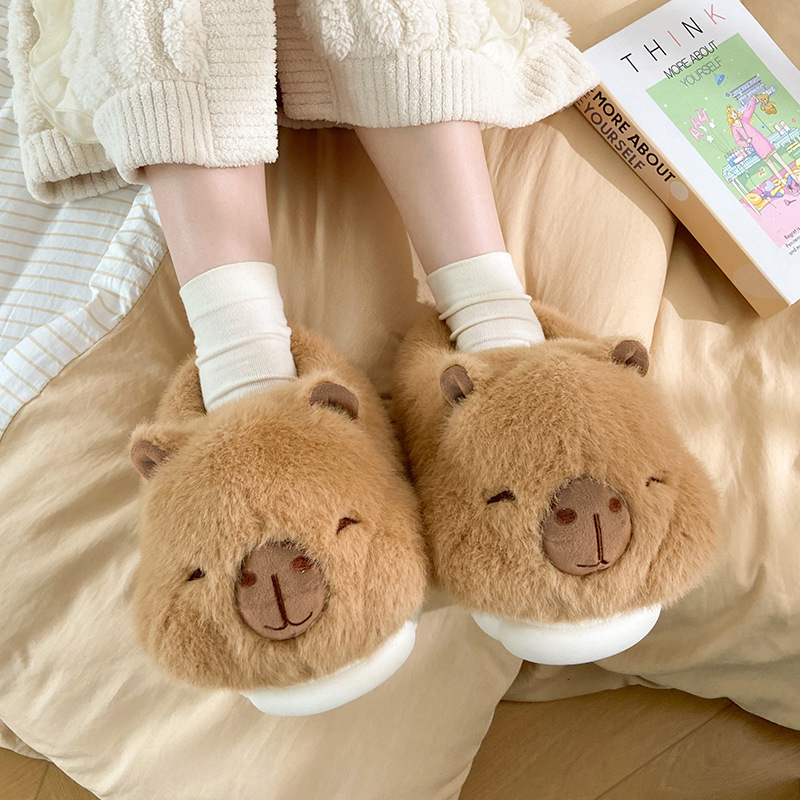Women's Winter Bag Heel Outer Wear Home Cotton Slippers foto 4
