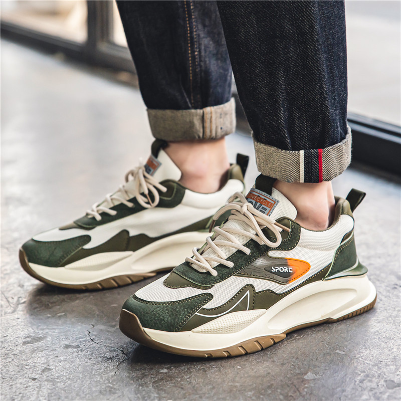 Platform Mesh Surface Breathable Running Shoes Student Clunky Sneakers foto 4