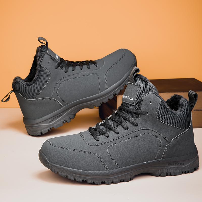 Men's Winter Outdoors Martin Boots Fleece-lined Warm Snow Casual Shoes foto 2