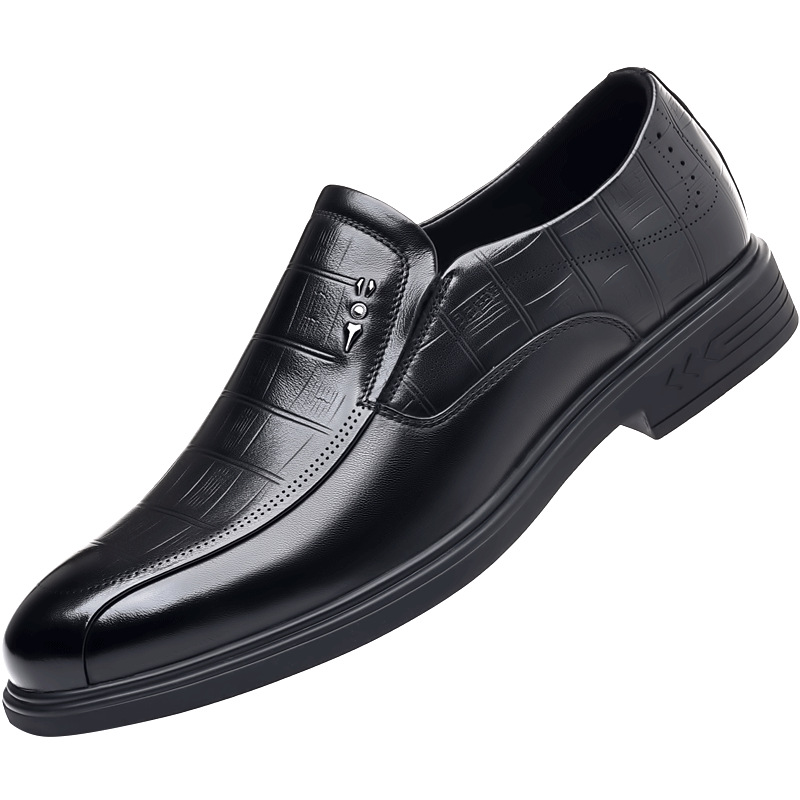 Business Genuine Leather Breathable Men's Pointed Toe Shoes foto 4