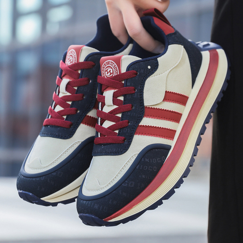Mens Shoes Winter Trendy Mens Sneakers Mesh Breathable Casual Soft-Soled Deodorizing foto 5