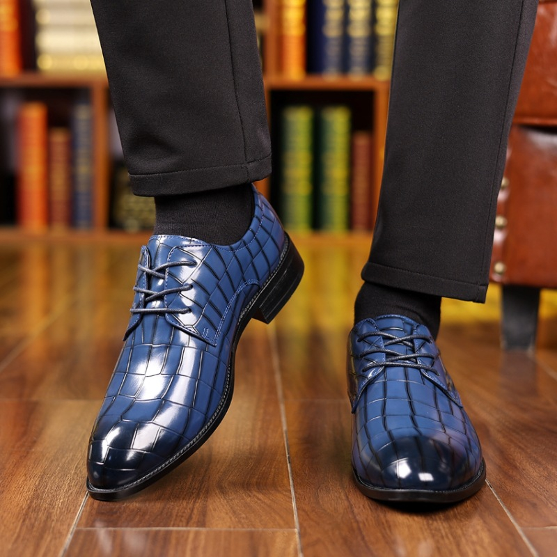 Men's Formal Casual Breathable Pointed Leather Shoes foto 5