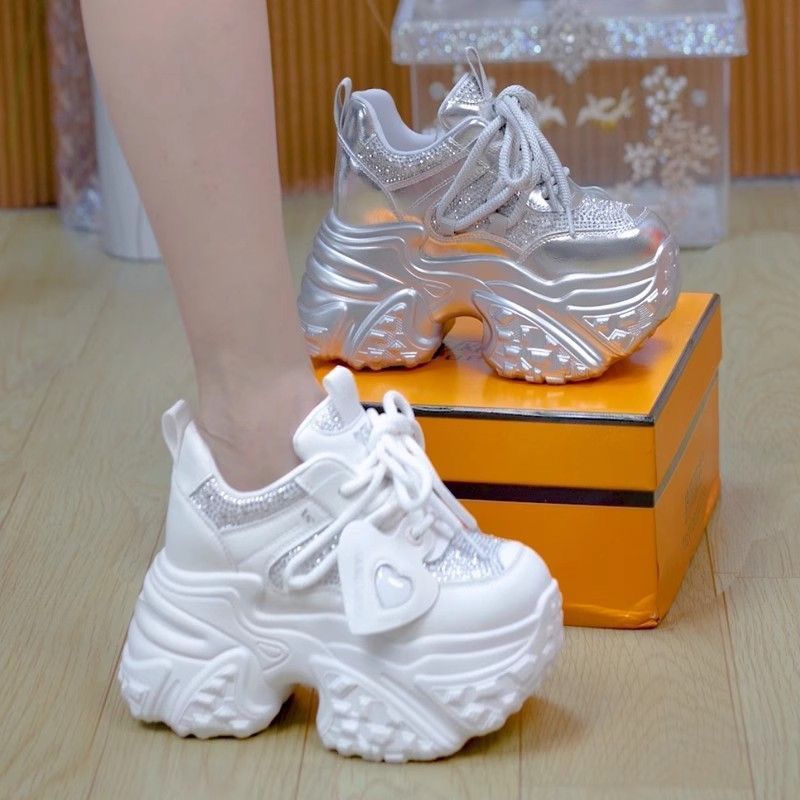 Thick Bottom Height Increasing Insole Dad Shoes Women foto 3