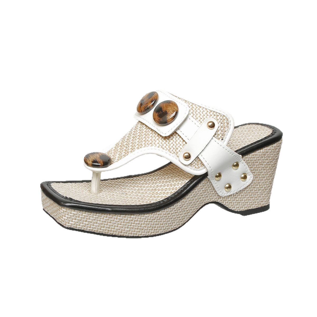 Plus Size Flip-toe Wedge Sandals foto 4