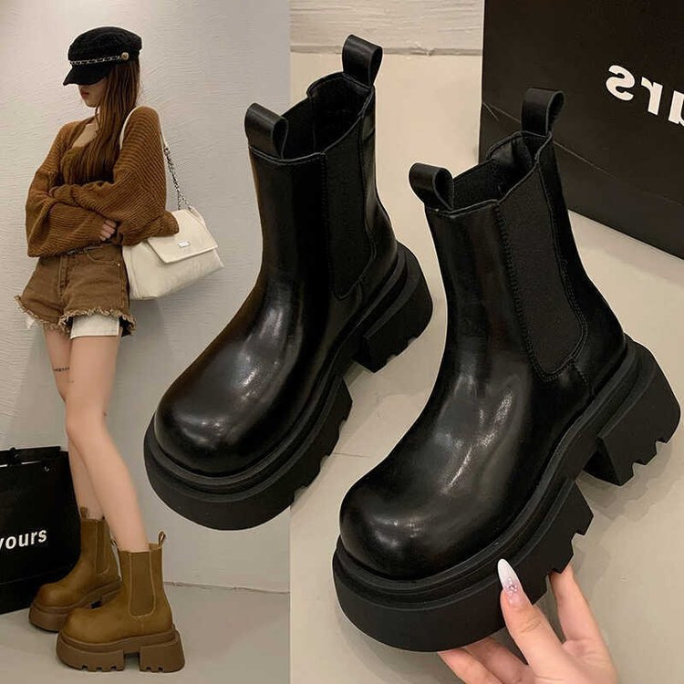 Invisible Heightening Retro Western-style Boots foto 4