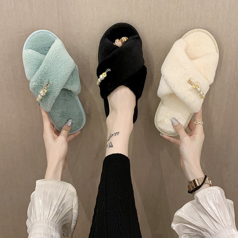 New Cross Cotton Slippers Home Casual Floor Slippers foto 3