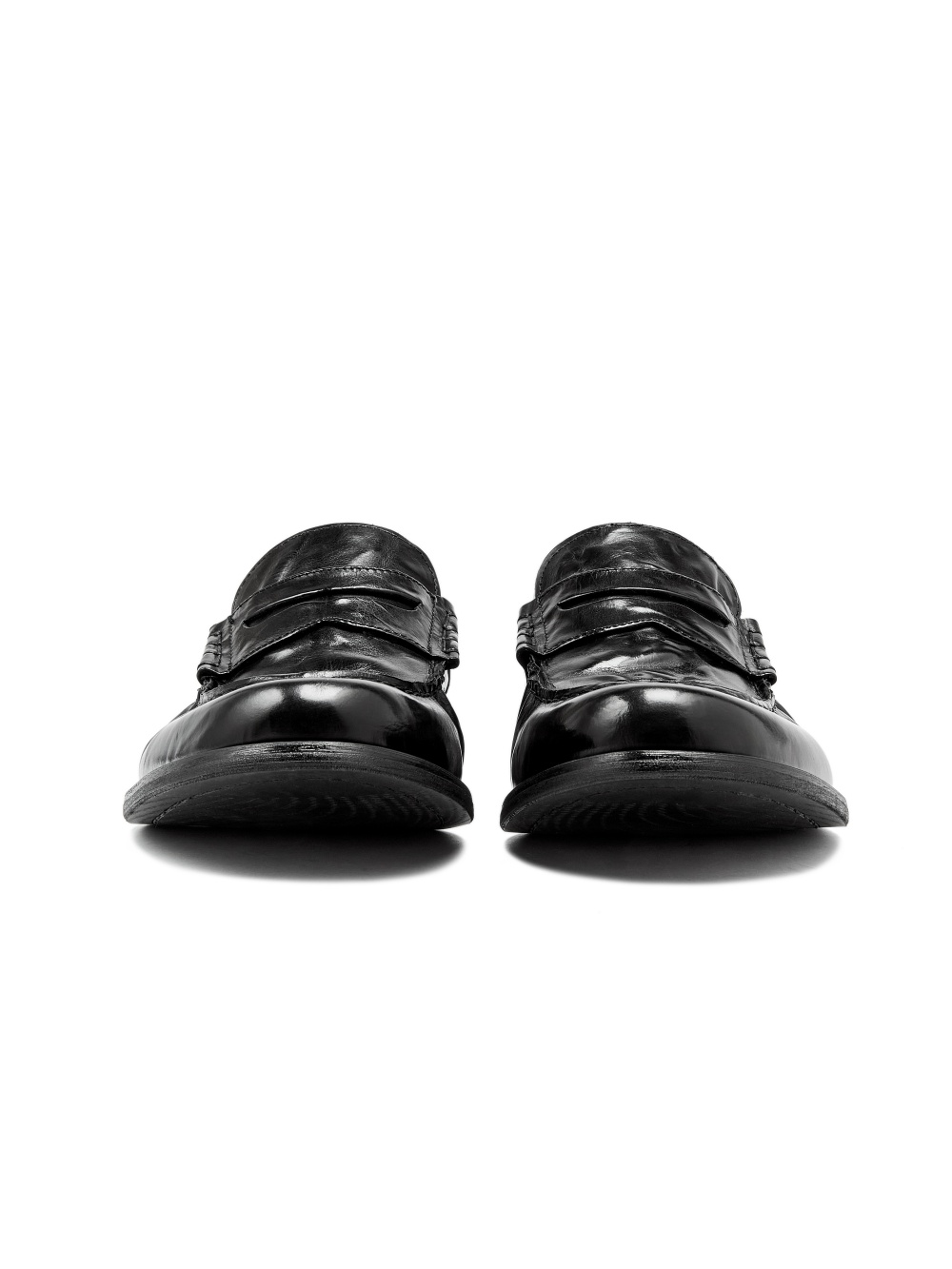 Leather Slip-on Loafers Genuine Leather Pleated Casual Shoes foto 4