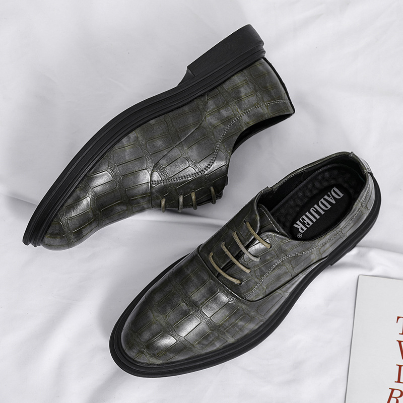 Personality Increased Business Formal Wear Leather Shoes foto 5