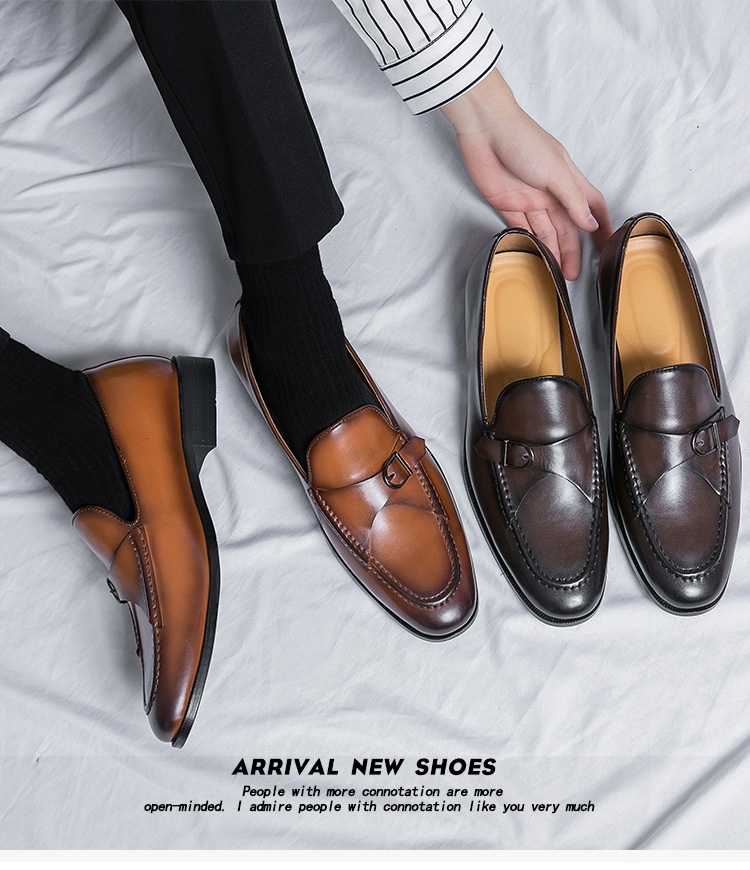Slip-on High-grade Leather Shoes For Men foto 4
