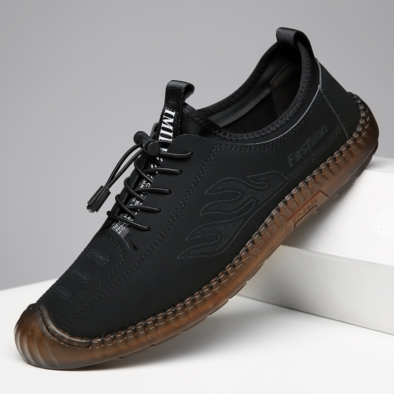 Men's Fashion Casual Soft Bottom Leather Shoes foto 2