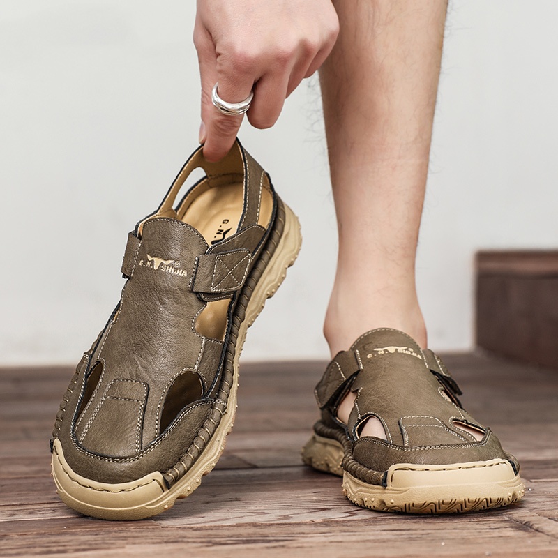 Soft Bottom Sandals Outdoor Sports Two-way Wear Men's Breathable Shoes foto 5