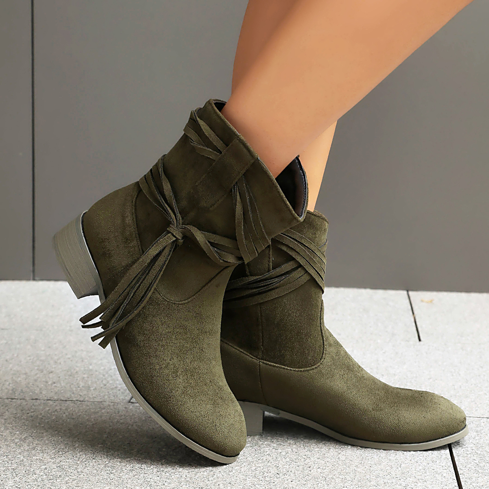 Tassel Women's Casual Ankle Boots foto 3