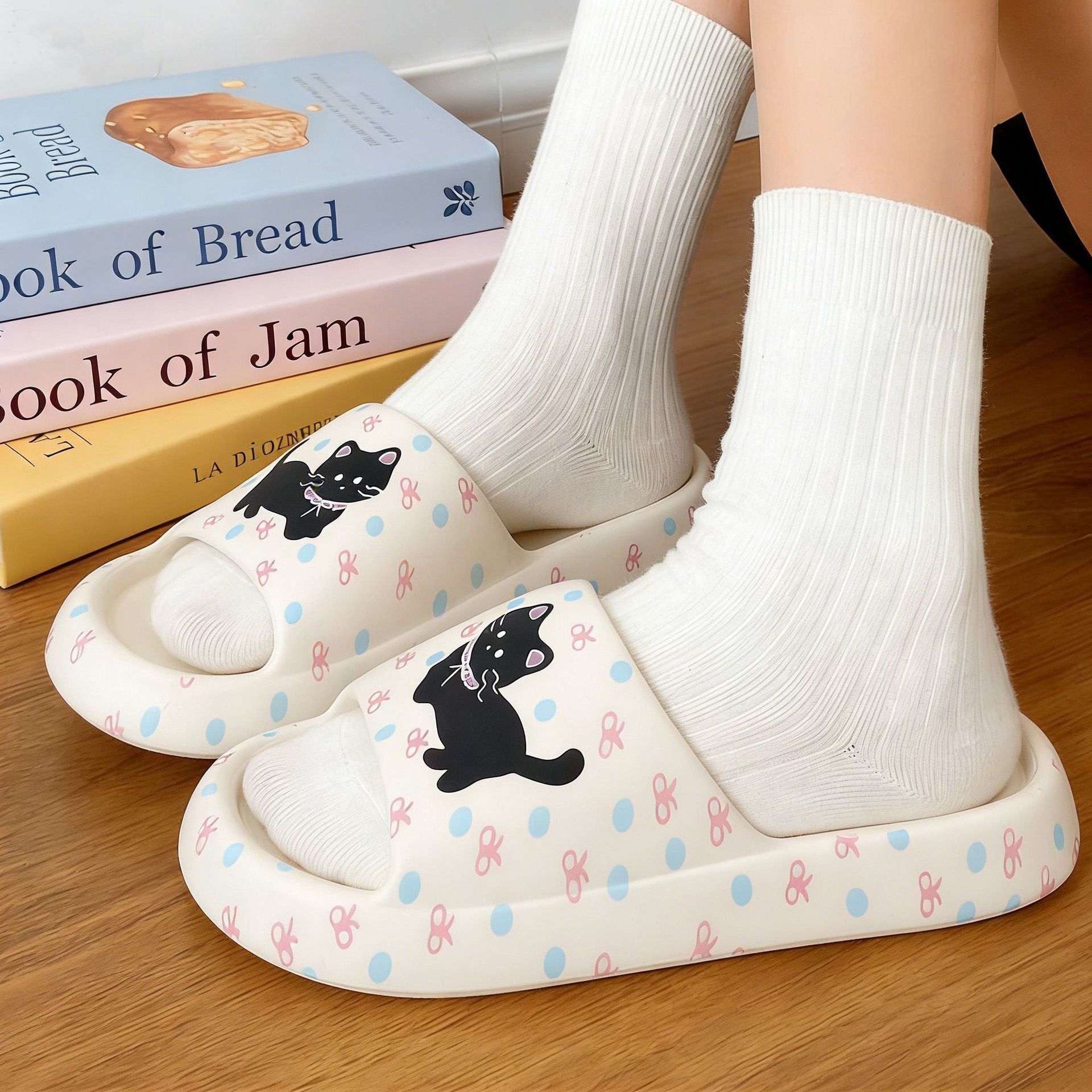 Printed Sausage Dog Slide Sandals For Women foto 3