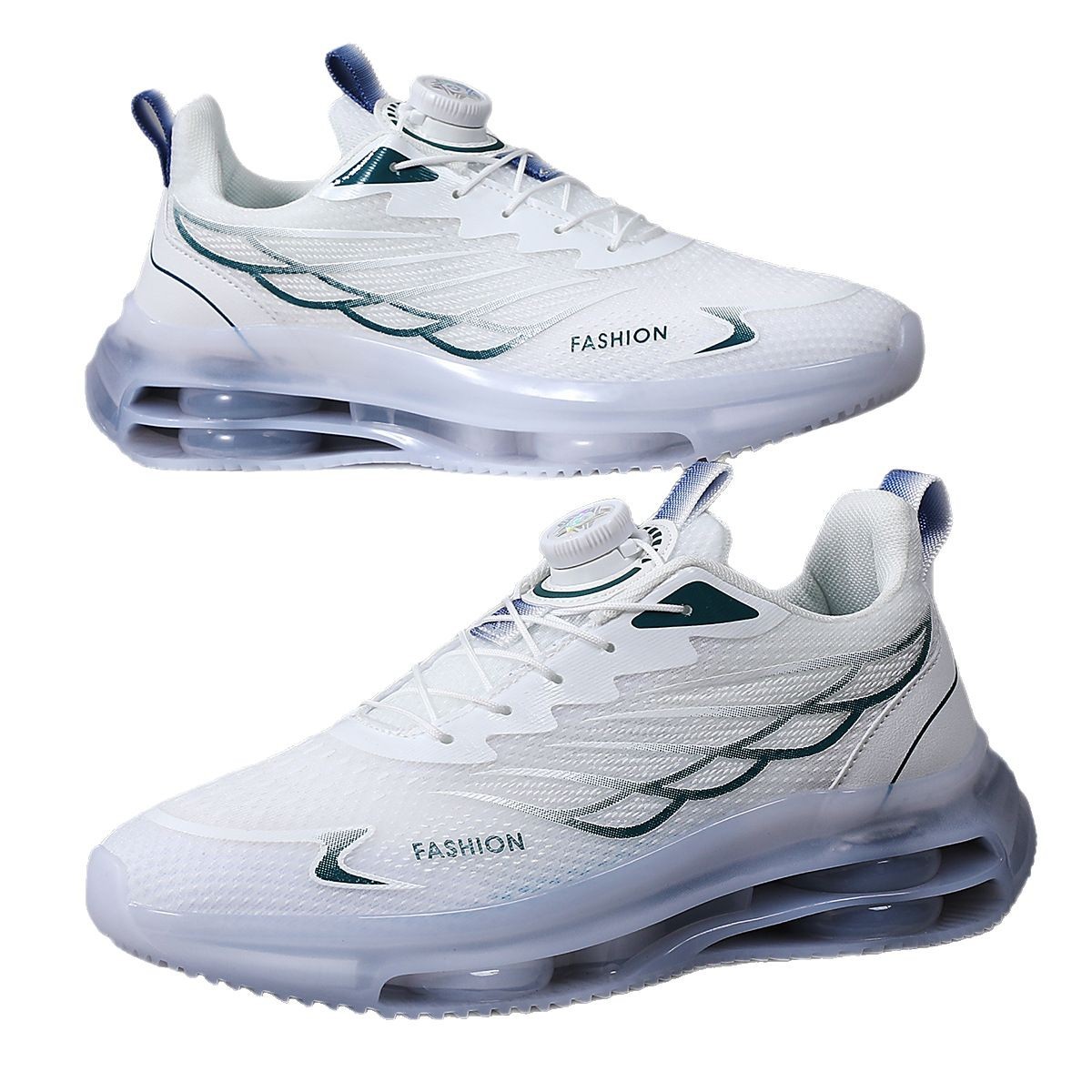 Rotating Button Youth Sports Running Casual Shoes foto 2